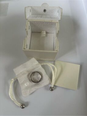 DIESEL - Sterling Silver Belt Design Ring (Size Small)